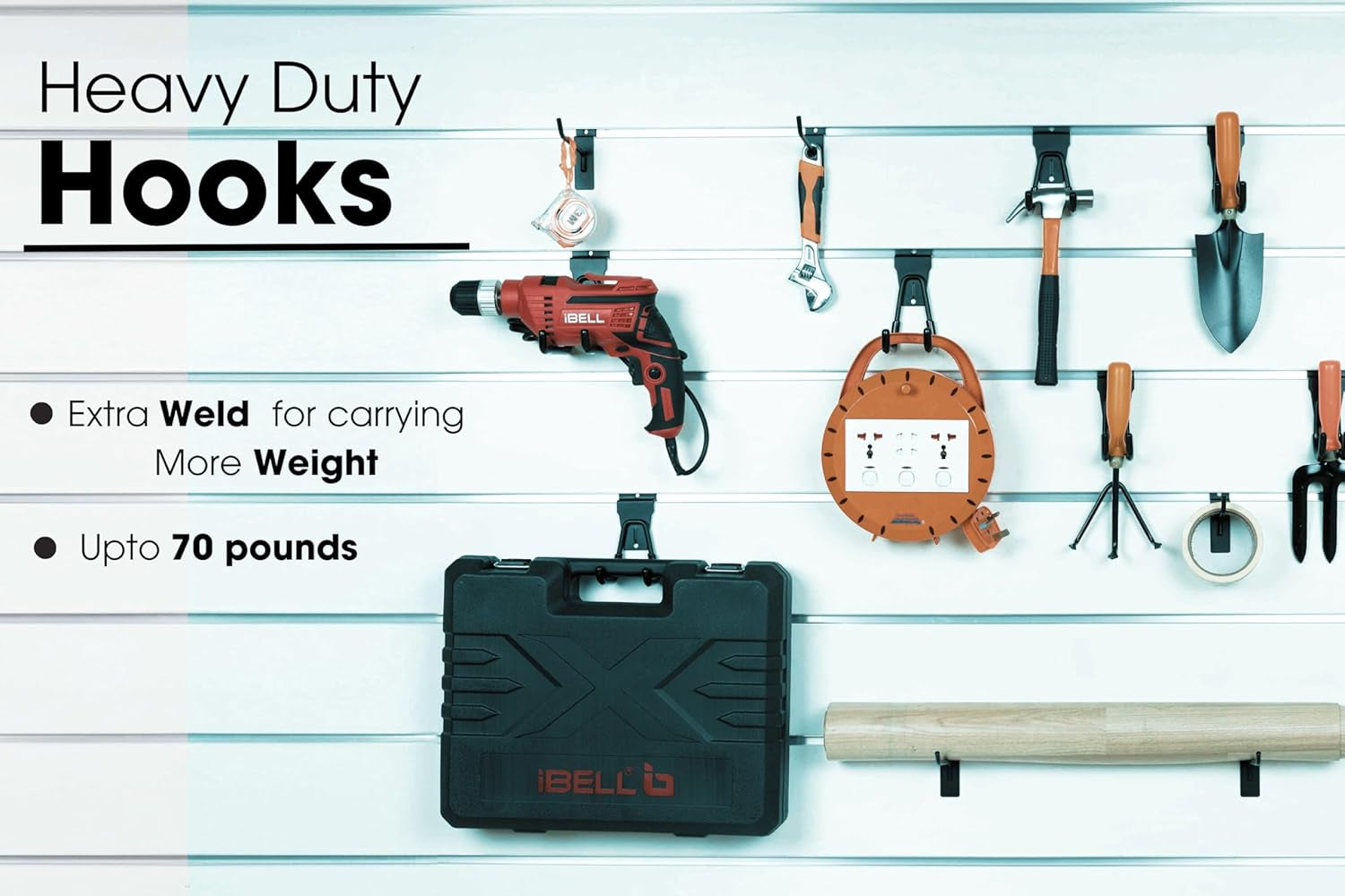 Slatwall Hooks and Slatwall Accessories - 20 Pack Premium Heavy Duty Single and Double Slatwall Hooks & Hangers for Efficient Storage, Used as Proslat Accessories