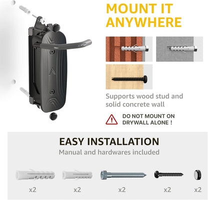 Swivel Bike Wall Mount – 4 Pack Garage Bike Hanger & Space-Saving Vertical Bike Rack for Garage & Apartment, Sturdy Bike Storage Hook Holds 66 Lbs, Easy Installation & Scratch-Proof Design