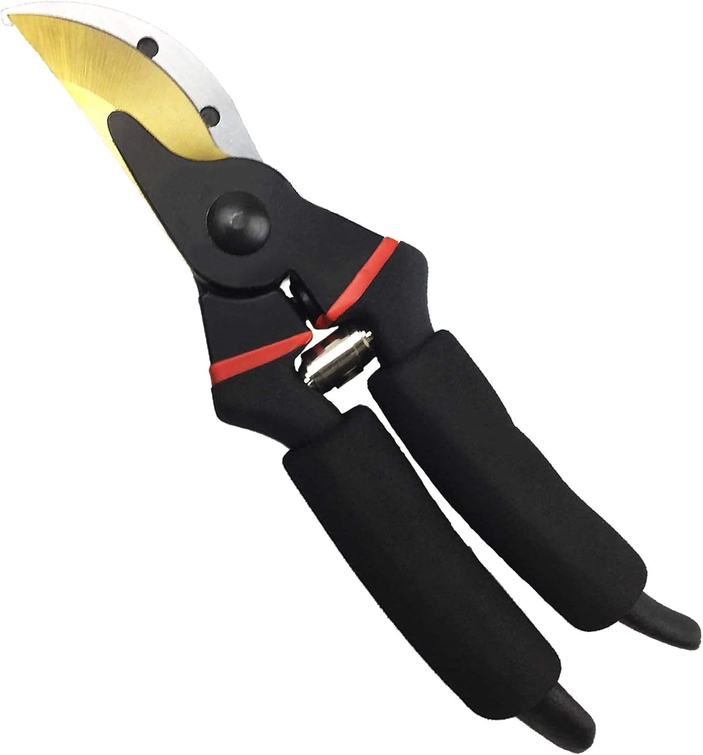 8" Professional Premium Titanium Bypass Pruning Shears (GPPS-1003), Hand Pruners, Garden Clippers.
