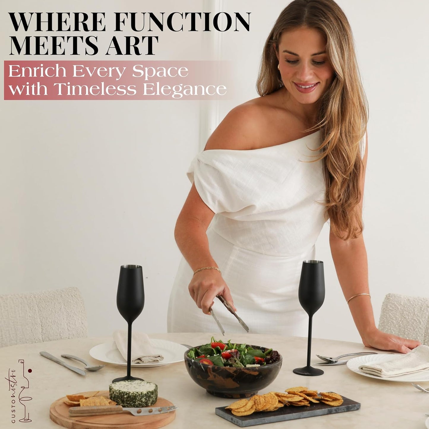 8" Luxury Black Marble Decorative Bowl for Coffee Table - Elegant Decorative Fruit Bowl for Kitchen Counter - Heavy Stone Entryway Catch All for Keys, Potpourri Holder Centerpiece, Medium