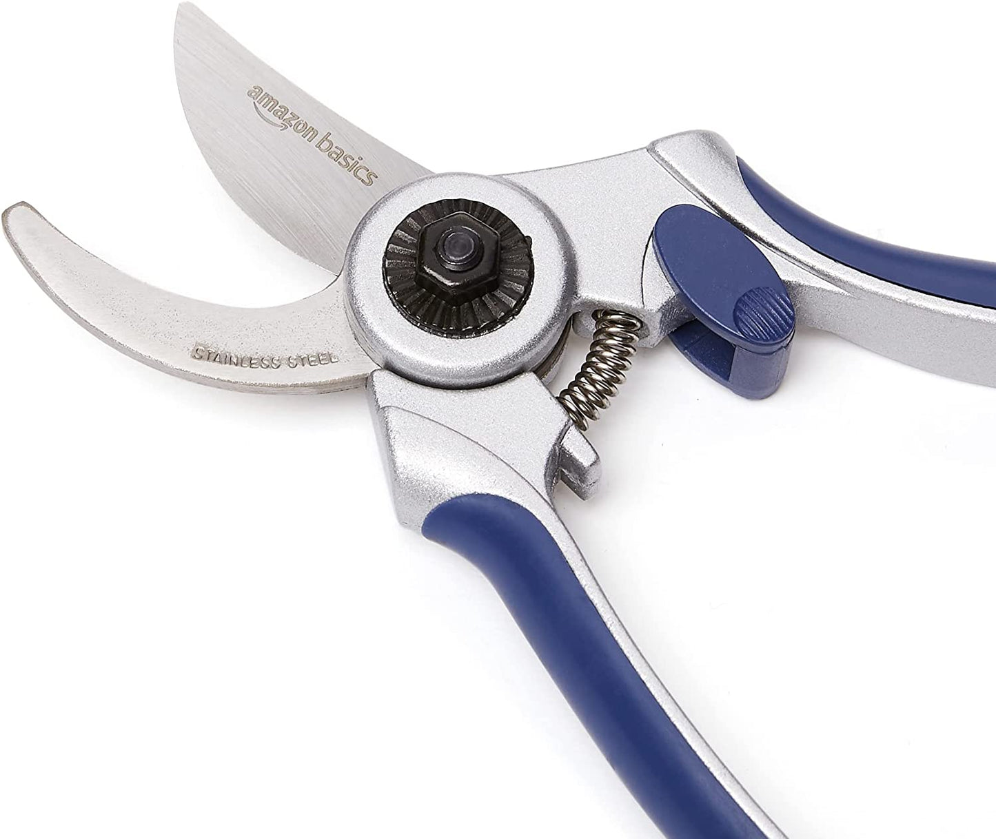 Professional Hand Pruners, Pruning Shears for Gardening, 7-Inch Steel Bypass Garden Scissors, Blue