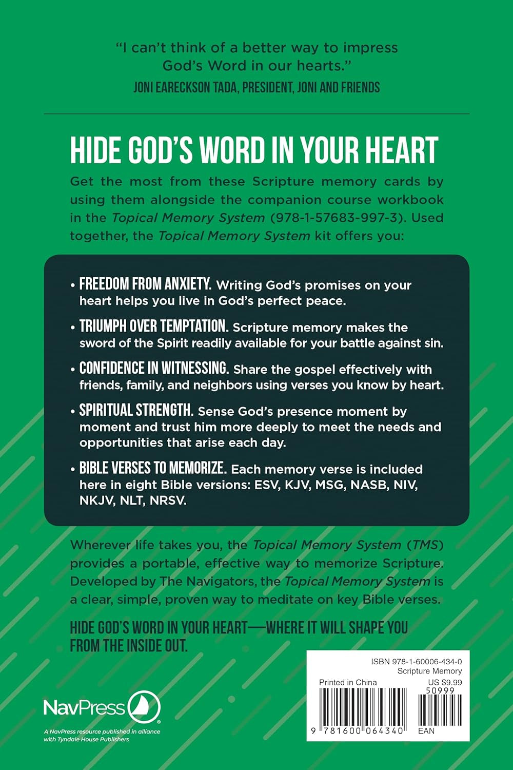 Topical Memory System, Memory Verse Cards: Hide God’S Word in Your Heart