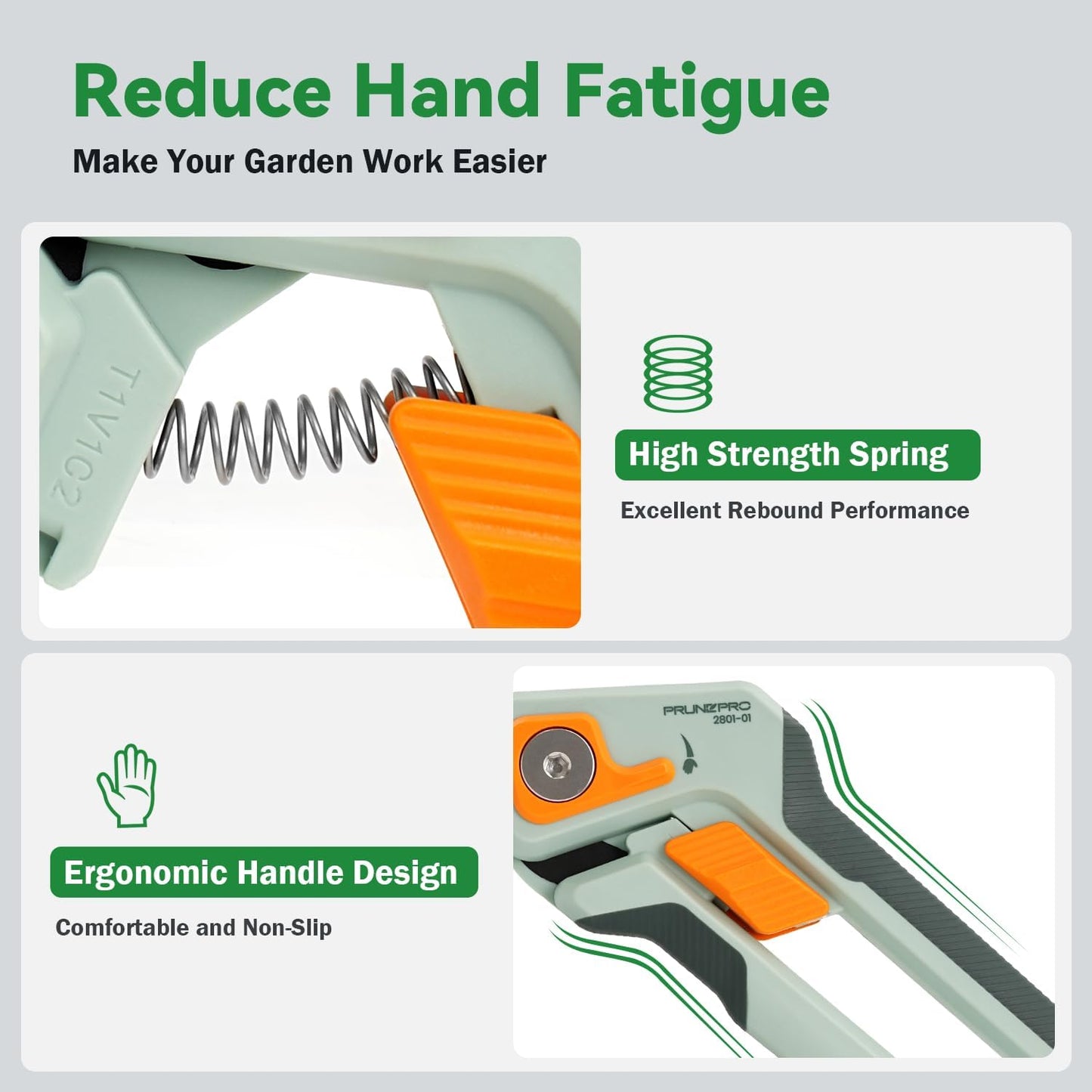 Pruning Shears for Gardening Professional Bypass Hand Pruner up to 1 Inch Cut Capacity Sharp Stainless Steel Blade Garden Scissors Plant Flower Garden Clipper 1 Pack