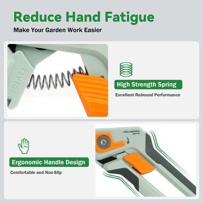 Pruning Shears for Gardening Professional Bypass Hand Pruner up to 1 Inch Cut Capacity Sharp Stainless Steel Blade Garden Scissors Plant Flower Garden Clipper 1 Pack