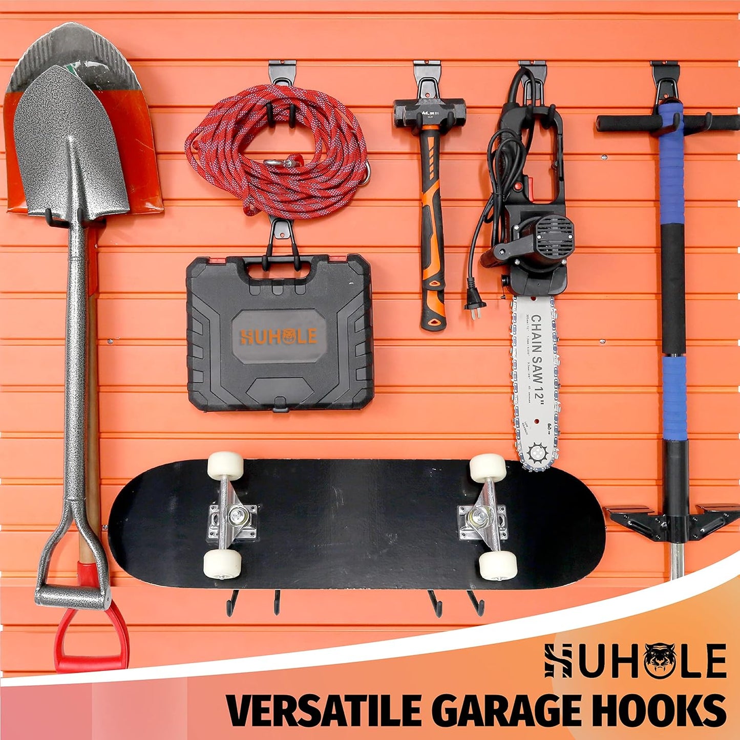 Slatwall Accessories, Multi Sizes Slatwall Hooks, Slat Wall Accessory, Slat Wall Hanging Hook and Hangers, 12Pack