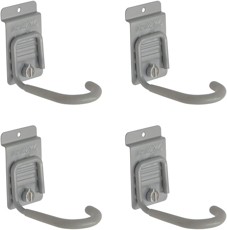 Heavy Duty Slatwall J-Hook Bike Hook with Camlok (Pack of 4)