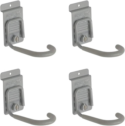 Heavy Duty Slatwall J-Hook Bike Hook with Camlok (Pack of 4)