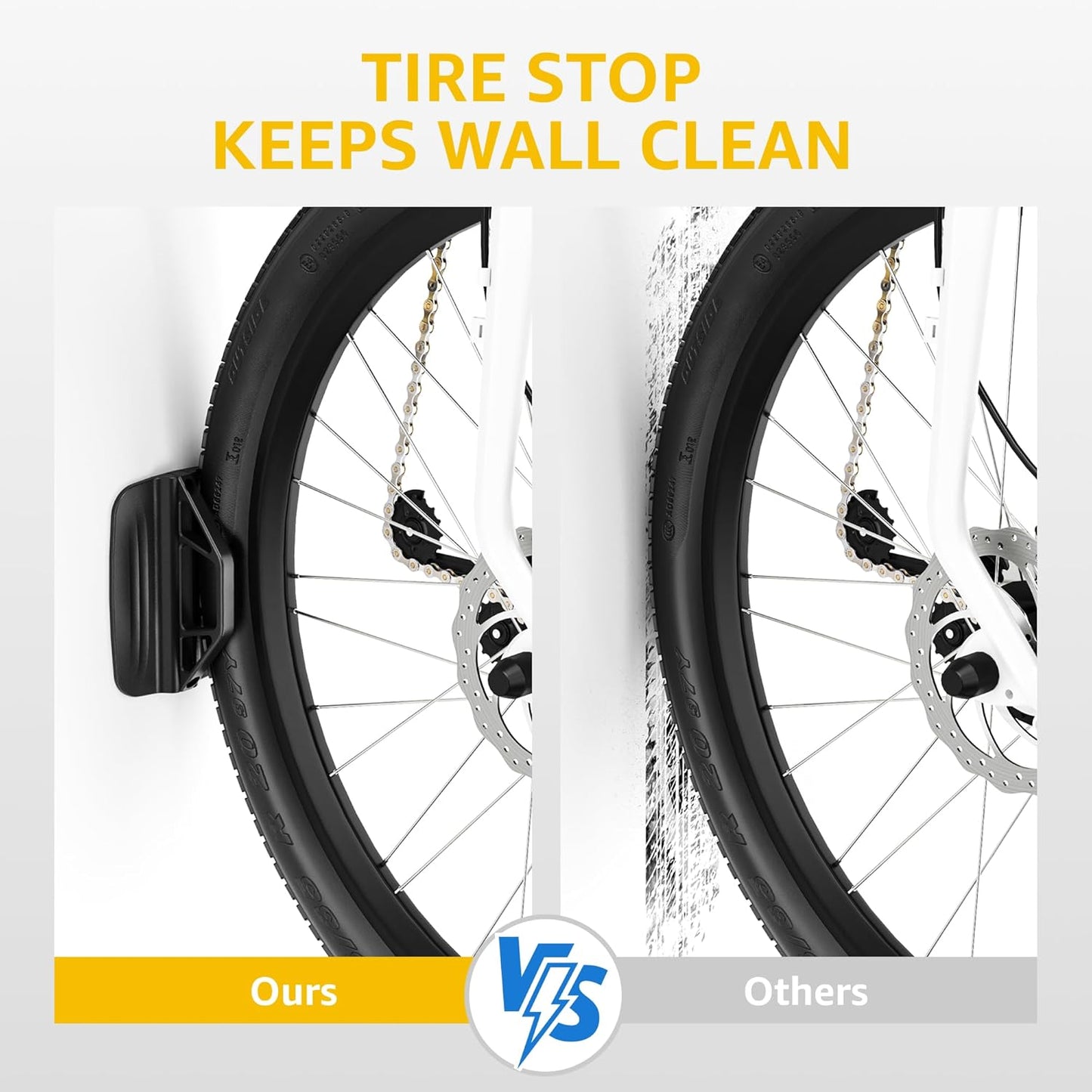 Swivel Bike Wall Mount – 4 Pack Garage Bike Hanger & Space-Saving Vertical Bike Rack for Garage & Apartment, Sturdy Bike Storage Hook Holds 66 Lbs, Easy Installation & Scratch-Proof Design