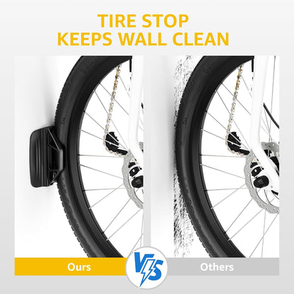 Swivel Bike Wall Mount – 4 Pack Garage Bike Hanger & Space-Saving Vertical Bike Rack for Garage & Apartment, Sturdy Bike Storage Hook Holds 66 Lbs, Easy Installation & Scratch-Proof Design