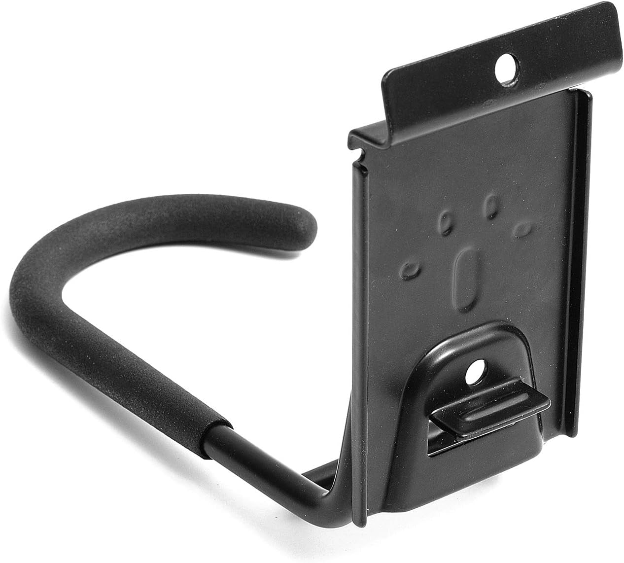 Slatwall Bike Hooks, Heavy Duty Bicycle Hangr with PVC Coating, Wall Mount Vertical Bicycle Storage Rack (2 Pack, Black)