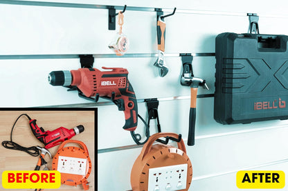 Slatwall Hooks and Slatwall Accessories - 20 Pack Premium Heavy Duty Single and Double Slatwall Hooks & Hangers for Efficient Storage, Used as Proslat Accessories