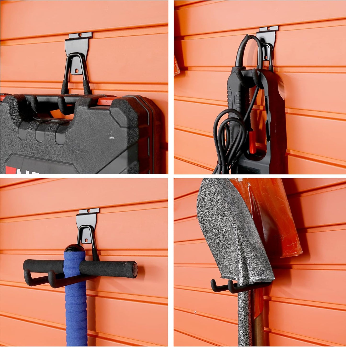 Slatwall Accessories, Multi Sizes Slatwall Hooks, Slat Wall Accessory, Slat Wall Hanging Hook and Hangers, 12Pack